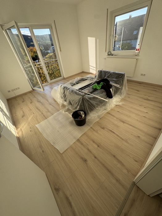 Laminat verlegen – Nachher